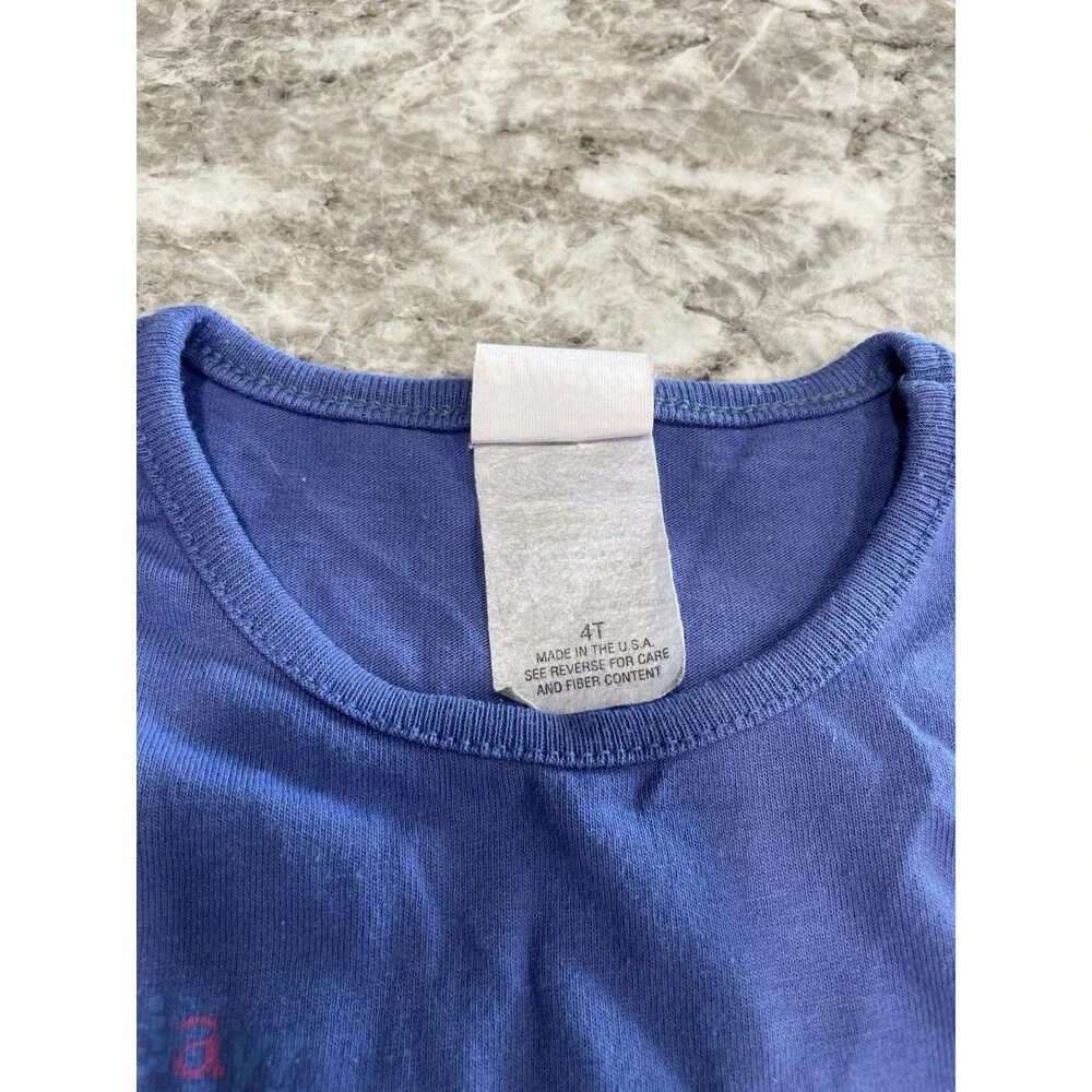 Vintage Disney Winnie the Pooh 4T Long Sleeve Shirt Made In USA Purple Hooray
